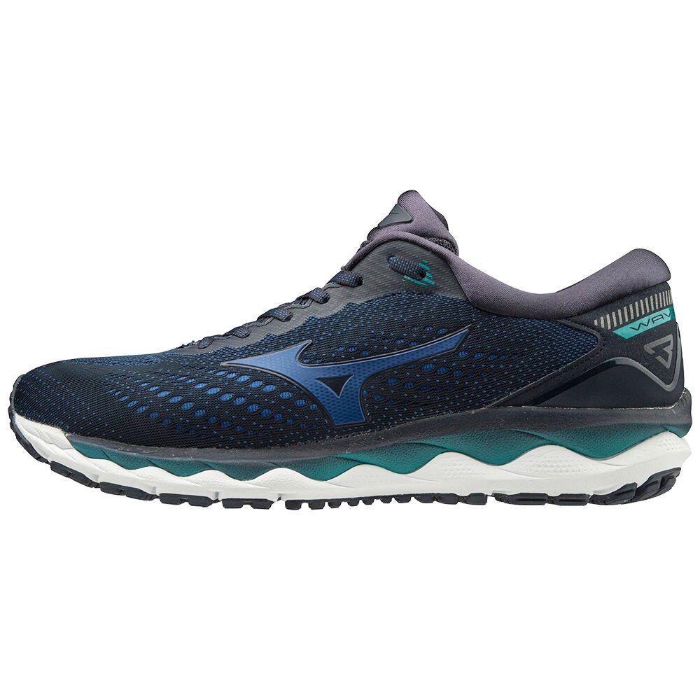 Mizuno Men's Running Shoes WAVE SKY 3 Royal - YWNXADU-86